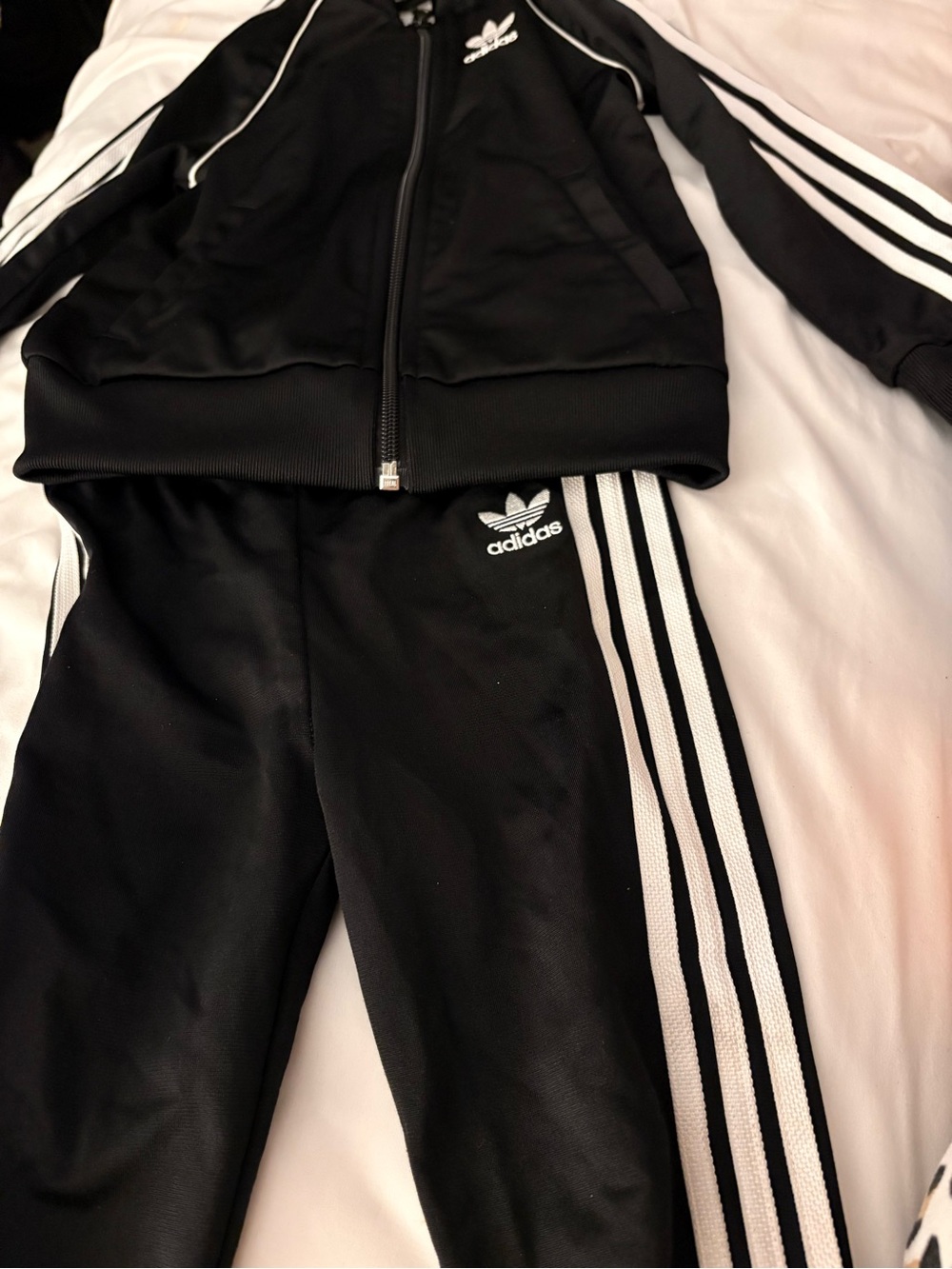 adidas Black Kids Track suit with White 3-Stripes
3T